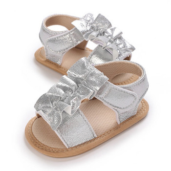 Очарователни бебешки момичета First Walker Shoes Модерни сандали за момиченца за малки деца за лятото Издръжливи обувки за прохождане на открито 0-18 месеца