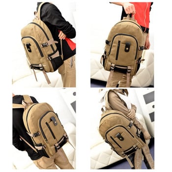 2023 Νέα τσάντα ορειβασίας Σακίδιο πλάτης μεγάλης χωρητικότητας για άνδρες Καμβά σακίδια γυμνασίου υπαίθριας τσάντα ταξιδιού Τσάντα υπολογιστή Τσάντα