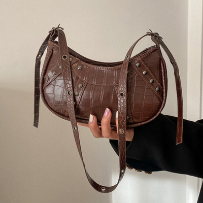 Μόδα γυναικεία τσάντα ώμου Πολυτελής σχεδίαση Τσάντα μασχάλης Πλισέ Τσάντα σέλας Τσάντα τσάντα αγγελιοφόρου Τσάντα Hobos Τσάντες Y2K