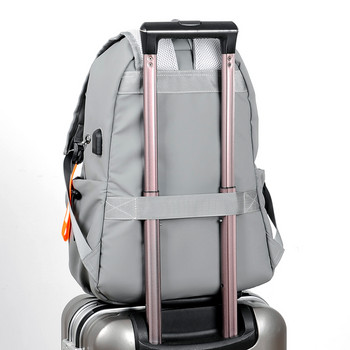 Мъжка раница Лека чанта за лаптоп Мъжка ежедневна USB бизнес младежка раница за пътуване Тийнейджърска чанта за спорт на открито Студентска ученическа чанта