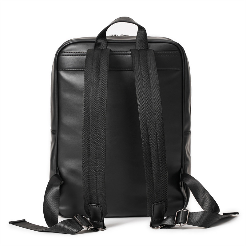 Rucsac din piele țesătă la modă, pentru bărbați, ocazional, de mare capacitate, pentru bărbați, rucsac de călătorie în stil coreean, geantă de umăr pentru bărbați