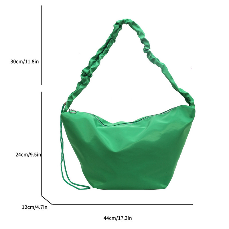 Καλοκαιρινή νέα γυναικεία τσάντα μεγάλης χωρητικότητας Casual Canvas Crossbody Τσάντα Dumpling Τσάντα Dumpling Τσάντα ώμου μονόχρωμη μονόχρωμη τσάντα ώμου