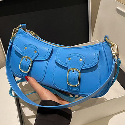 Γυναικεία Τσάντα ώμου Fashionalbe Τσάντα PU Tote Τσάντα μονόχρωμη ρυθμιζόμενη με λουράκι Απλή γυναικεία τσάντα για ταξίδια γραφείου