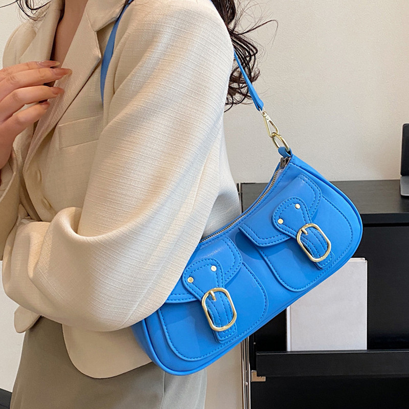 Γυναικεία Τσάντα ώμου Fashionalbe Τσάντα PU Tote Τσάντα μονόχρωμη ρυθμιζόμενη με λουράκι Απλή γυναικεία τσάντα για ταξίδια γραφείου