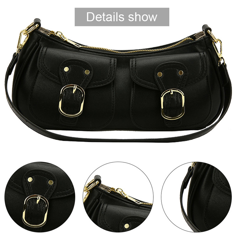 Γυναικεία Τσάντα ώμου Fashionalbe Τσάντα PU Tote Τσάντα μονόχρωμη ρυθμιζόμενη με λουράκι Απλή γυναικεία τσάντα για ταξίδια γραφείου