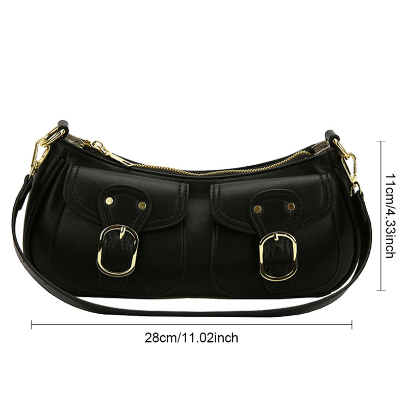 Γυναικεία Τσάντα ώμου Fashionalbe Τσάντα PU Tote Τσάντα μονόχρωμη ρυθμιζόμενη με λουράκι Απλή γυναικεία τσάντα για ταξίδια γραφείου