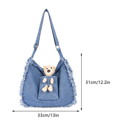 Γυναικεία τσάντα ώμου μεγάλης χωρητικότητας Τσάντα τζιν τσάντα τσάντα Fashionalbe Τσάντα συμπλέκτη Απλή γυναικεία τσάντα για ταξίδια γραφείου