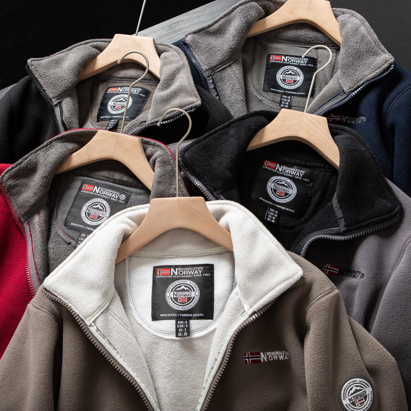 2023. Nova zimska muška jakna od debljeg flisa, džepovi, ležerne polarne jakne, topli kaput otporan na hladnoću na otvorenom, gornja odjeća velikih veličina