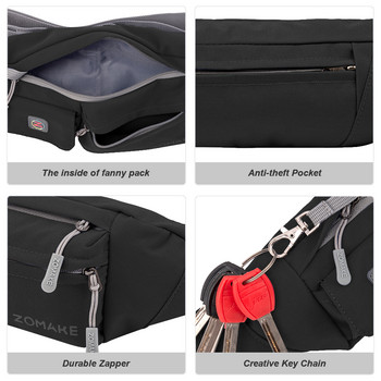 Чанта за кръста 3L Ежедневна раница Модни чанти за през рамо Многофункционална чанта за колан за рамо Спорт за мъже, жени