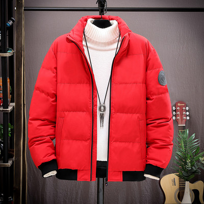 Ανδρικά Oversize Thicken Jacket Κοντά βαμβακερά παλτό Streetwear Jackets Parka Harajuku Winter Down Jacket Cargo Coat Outwear Λευκό 5XL