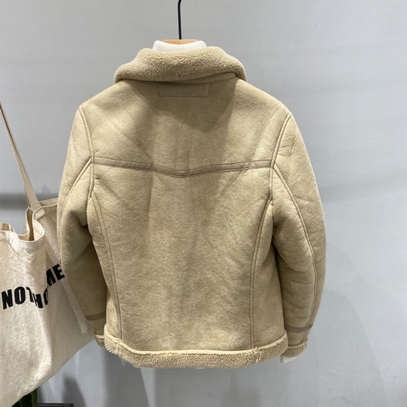 Ανδρικό χοντρό δερμάτινο μπουφάν Φθινοπωρινό Χειμώνα Νέο Casual Χαλαρό Κοντό Γιακά Με Φερμουάρ Μακρυμάνικα Τσέπες Μπλούζες Μπουφάν