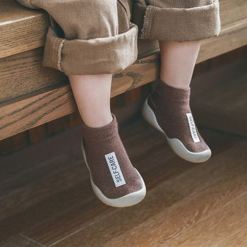 Унисекс бебешки обувки First Shoes Бебешки проходилки Toddler First Walker Baby Girl Kids Мека гумена подметка Бебешки обувки Плетени ботуши Противоплъзгащи се
