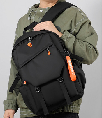 Луксозна мъжка раница Висококачествена раница за лаптоп Водоустойчива пътна чанта с голям капацитет Модни ученически раници за мъже