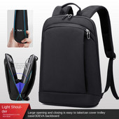 Ultratenký batoh na notebook 15,6 palcov, obchodná pánska taška, dámske batohy, jednofarebný unisex batoh, tenký batoh, mochila hombre