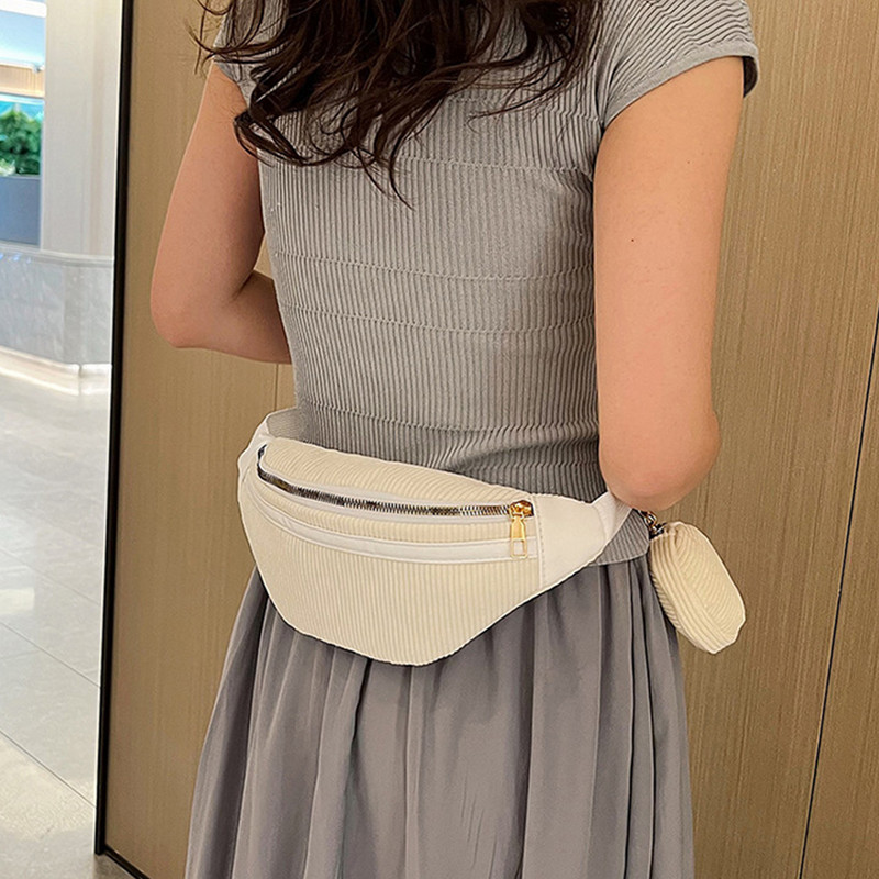 Γυναικείες τσάντες στήθος 2023 Τσάντες για γυναίκες Γυναικείες τσάντες σφεντόνα Τσάντα χιαστί ώμου Τσάντα ώμου Casual Girls Corduroy Messenger Pack