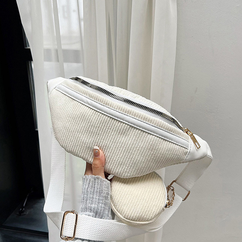 Γυναικείες τσάντες στήθος 2023 Τσάντες για γυναίκες Γυναικείες τσάντες σφεντόνα Τσάντα χιαστί ώμου Τσάντα ώμου Casual Girls Corduroy Messenger Pack