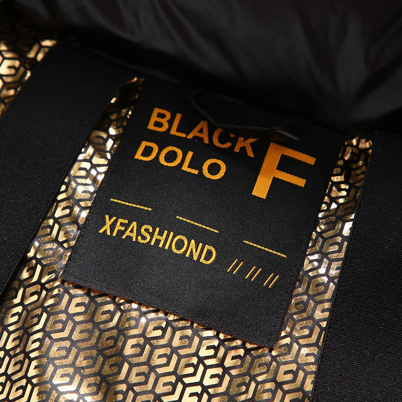 Πουφερ Μπουφάν White Goose Down Νέα σε Παλτό Φωτεινή Επιφάνεια Πάρκα για Άντρες Χειμώνα Κορέα Ανδρικό Χειμερινό Παλτό Μαύρο Χρυσό Κοντό