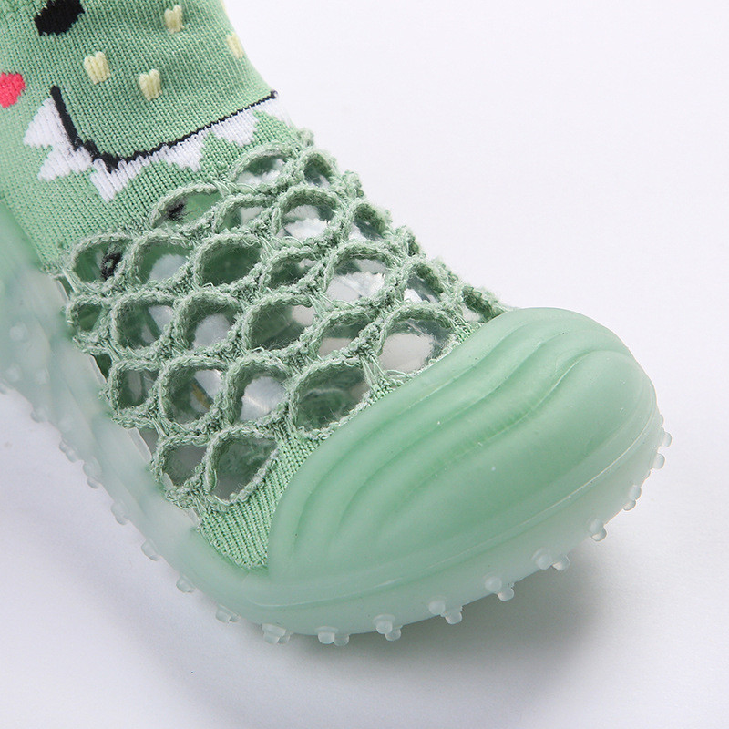 Χαριτωμένα παιδικά παπούτσια για κοριτσάκια Παιδική μαλακή σόλα από καουτσούκ Αντιολισθητική σόλα νήπιο πρώτο περπάτημα Καλοκαίρι Παιδιά κορίτσια αγόρια Αντιστοίχιση χρώματος Prewalker