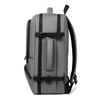 17,3\'\'Μεγάλη χωρητικότητα Θύρα USB Πολυλειτουργικό Business Laptop Backpack για Ανδρική τσάντα ταξιδιού εξωτερικού χώρου Αδιάβροχη σχολική τσάντα Oxford