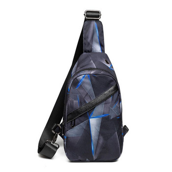 Πολυλειτουργική τσάντα Messenger Ανδρική τσάντα μοντέρνα αδιάβροχη Oxford υφασμάτινη τσάντα ώμου USB τσάντα ώμου εξωτερικού χώρου