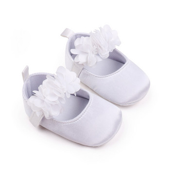 EWODOS Toddler Baby Girls Lovely Princess Shoes Baby\'s Sweet Flower Αντιολισθητικό κάτω μέρος First Walker Παπούτσια Παπούτσια για μικρά κορίτσια