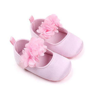 EWODOS Toddler Baby Girls Lovely Princess Shoes Baby's Sweet Flower Αντιολισθητικό κάτω μέρος First Walker Παπούτσια Παπούτσια για μικρά κορίτσια