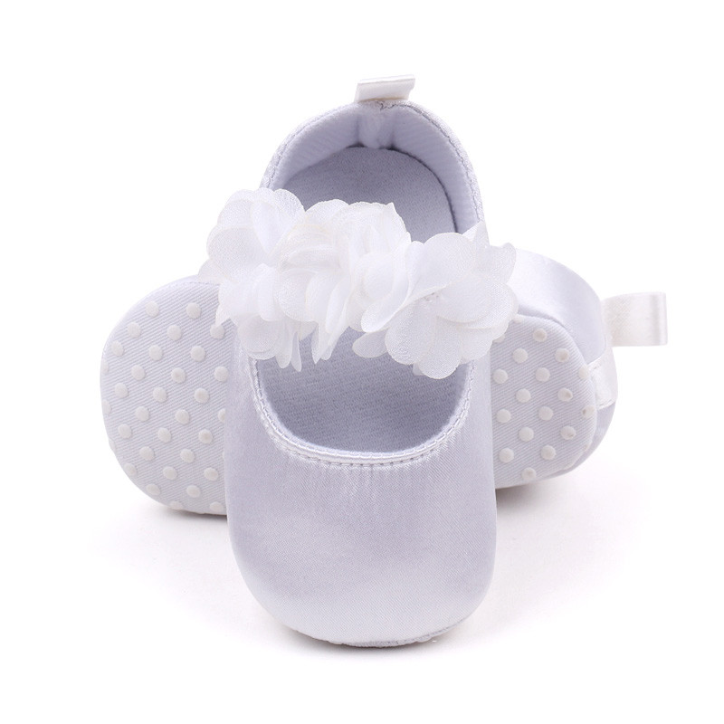 EWODOS Toddler Baby Girls Lovely Princess Shoes Baby's Sweet Flower Αντιολισθητικό κάτω μέρος First Walker Παπούτσια Παπούτσια για μικρά κορίτσια