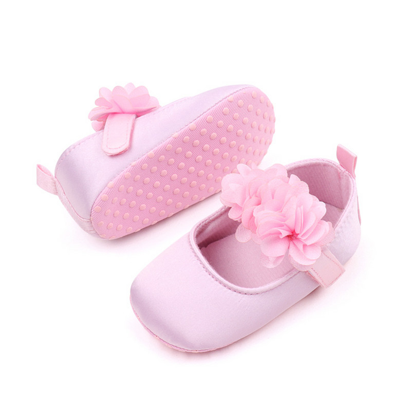 EWODOS Toddler Baby Girls Lovely Princess Shoes Baby's Sweet Flower Αντιολισθητικό κάτω μέρος First Walker Παπούτσια Παπούτσια για μικρά κορίτσια