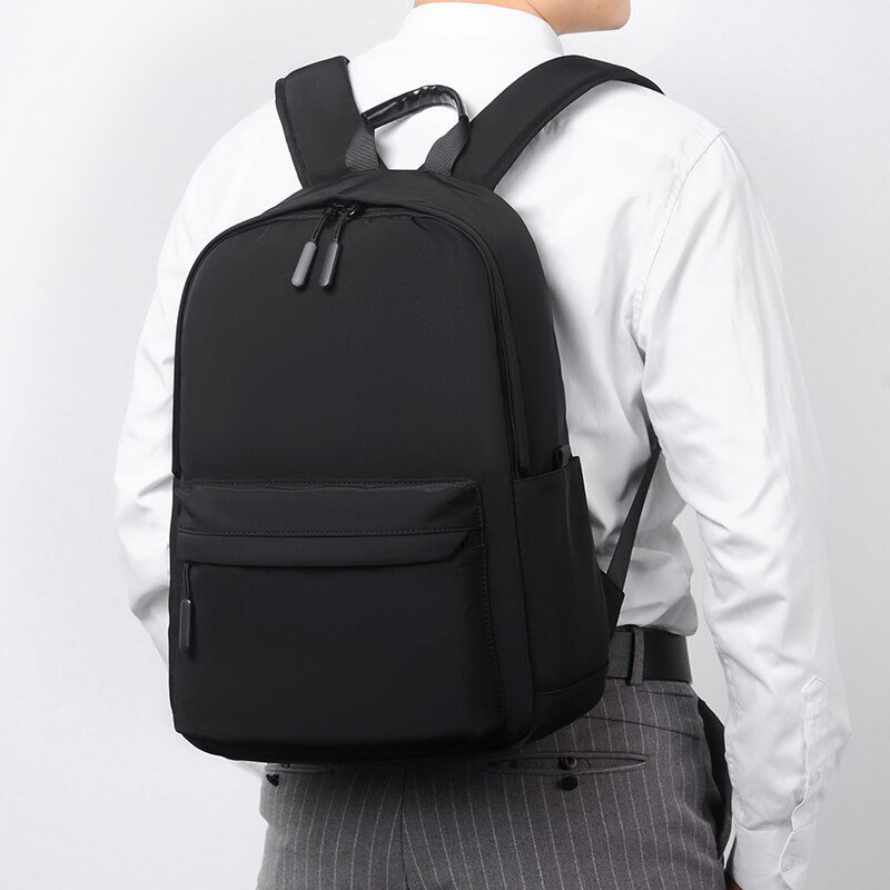 8101--Μια ανδρική και γυναικεία τσάντα ώμου 14 ιντσών Ελαφρύ, μεγάλης χωρητικότητας, μαθητική τσάντα αναψυχής Απλή τσάντα πλάτης υπολογιστή