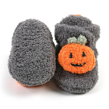 Αξιολάτρευτα παιδικά μποτάκια και παιδικά κοριτσίστικα παπούτσια για το Halloween Ζεστά και ζεστά βελούδινα χειμωνιάτικα μποτάκια για μωρά 0-18 εκ.
