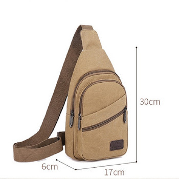 Нова платнена мъжка чанта за гърди с голям капацитет, ежедневна чанта за прашка, спортна мъжка чанта за през рамо, външна чанта за мъже през рамо