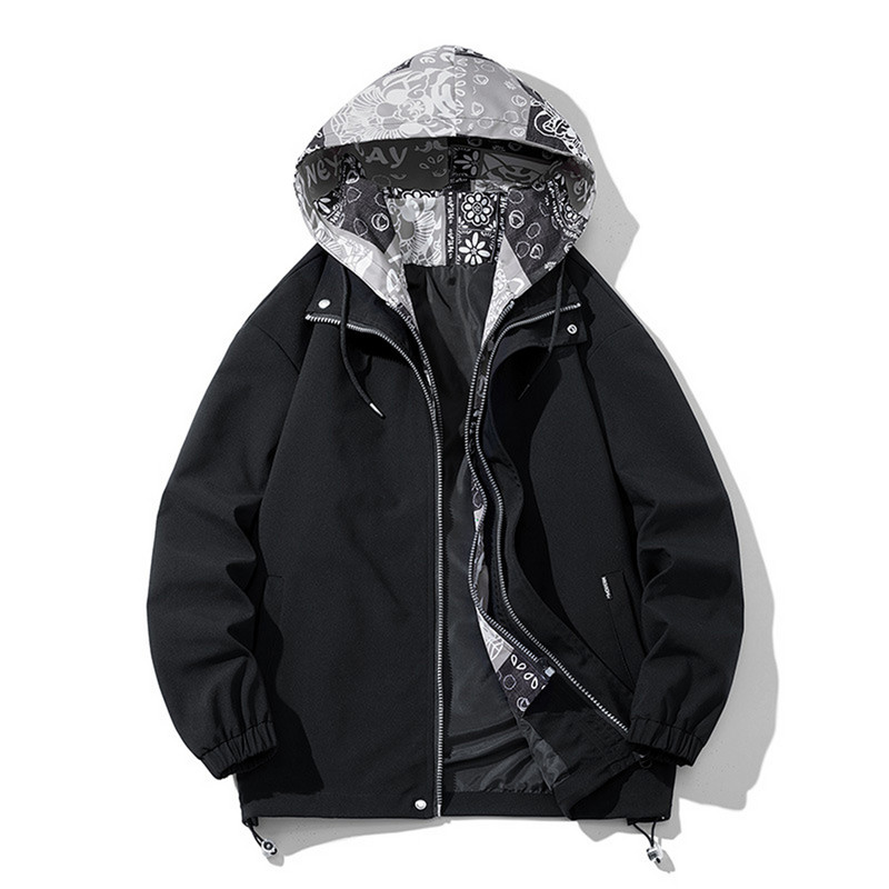 Paisley Hooded Jacket Ανδρικά 7XL 8XL Μπουφάν Plus Size Παλτό Μόδα Casual Άνοιξη Φθινοπωρινό Ανεμοδράστη Ανδρικά Εξωτερικά Ενδύματα Μεγάλο Μέγεθος 8XL