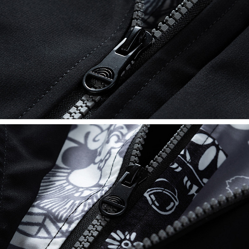 Paisley Hooded Jacket Ανδρικά 7XL 8XL Μπουφάν Plus Size Παλτό Μόδα Casual Άνοιξη Φθινοπωρινό Ανεμοδράστη Ανδρικά Εξωτερικά Ενδύματα Μεγάλο Μέγεθος 8XL