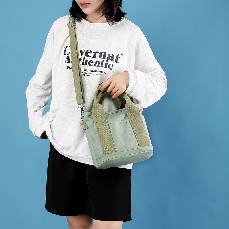 Τσάντες χιαστί από καμβά Κάδος φερμουάρ Τσάντα φόρμας πολλαπλών διαμερισμάτων Fashion Mommy Bag Φορητή για ψώνια Ταξίδι για διακοπές