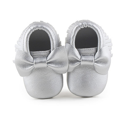 Pantofi pentru bebeluși Nou-născut Sugar Băiat Fată First Walker PU Sofe Talpă Prințesă Bowknot Fringe Toddler Patuț Mocasini casual