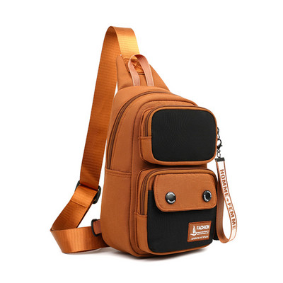 Ανδρική γυναικεία τσάντα στήθους χιαστί αναψυχής εξωτερικού χώρου Πολυλειτουργική αδιάβροχη αποθήκευση Αντρική γυναικεία τσάντα ώμου