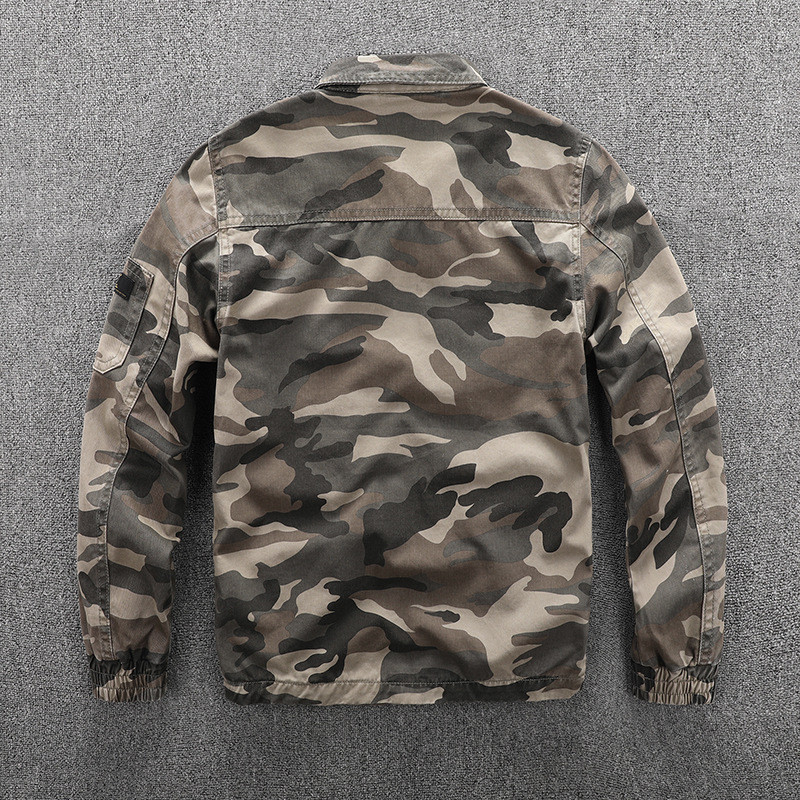 Μπουφάν παραλλαγής Ανδρικό παλτό Cargo Ανδρικό στρατιωτικό ποδηλατικό μπουφάν Hip Hop Casual 2019 Μόδα Άνοιξη Φθινοπωρινό Camo Μπουφάν για άνδρες S311