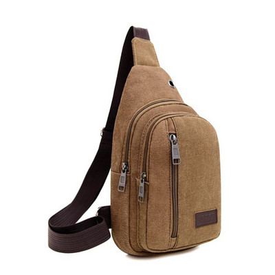 Ανδρικές τσάντες ώμου Πακέτο μέσης Τσάντα χιαστί χιαστί για υπαίθριο αθλητισμό Ταξίδι Πεζοπορίας στήθος ώμου Καθημερινή καμβά τσάντα για πικ-νικ