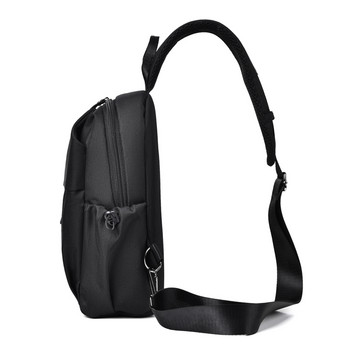 Мъжка ежедневна чанта за гърди Ежедневна универсална модерна нова чанта за гърди Момчета Спортна диагонална раница