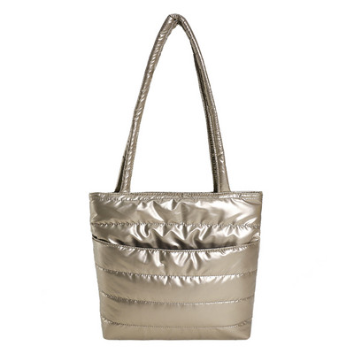 Φθινοπωρινή χειμερινή γυναικεία τσάντα τσάντα ώμου με επένδυση με καπιτονέ τσάντα τσάντα τσάντα τσάντα ελαφρύ γυναικείο συμπλέκτη τσάντα αγορών