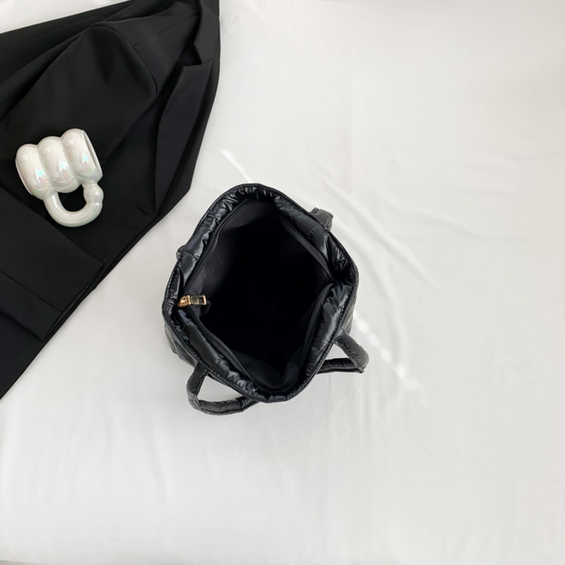 Φθινοπωρινή χειμερινή γυναικεία τσάντα τσάντα ώμου με επένδυση με καπιτονέ τσάντα τσάντα τσάντα τσάντα ελαφρύ γυναικείο συμπλέκτη τσάντα αγορών