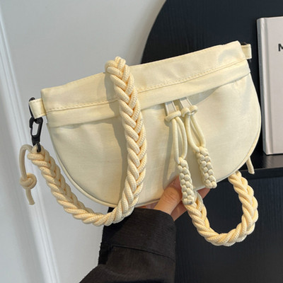 Sieviešu audekls Crossbody somas vienkrāsains sieviešu siksnas jostas komplekts Fanny Packs 2023 Sieviešu krūšu soma Ūdensizturīga pārgājienu soma rokassoma