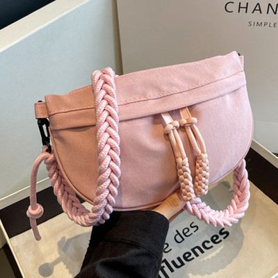 Sieviešu audekls Crossbody somas vienkrāsains sieviešu siksnas jostas komplekts Fanny Packs 2023 Sieviešu krūšu soma Ūdensizturīga pārgājienu soma rokassoma