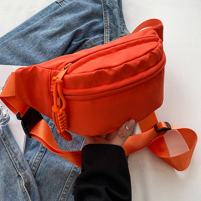 Sieviešu audekls Crossbody somas vienkrāsains sieviešu siksnas jostas komplekts Fanny Packs 2023 Sieviešu krūšu soma Ūdensizturīga pārgājienu soma rokassoma