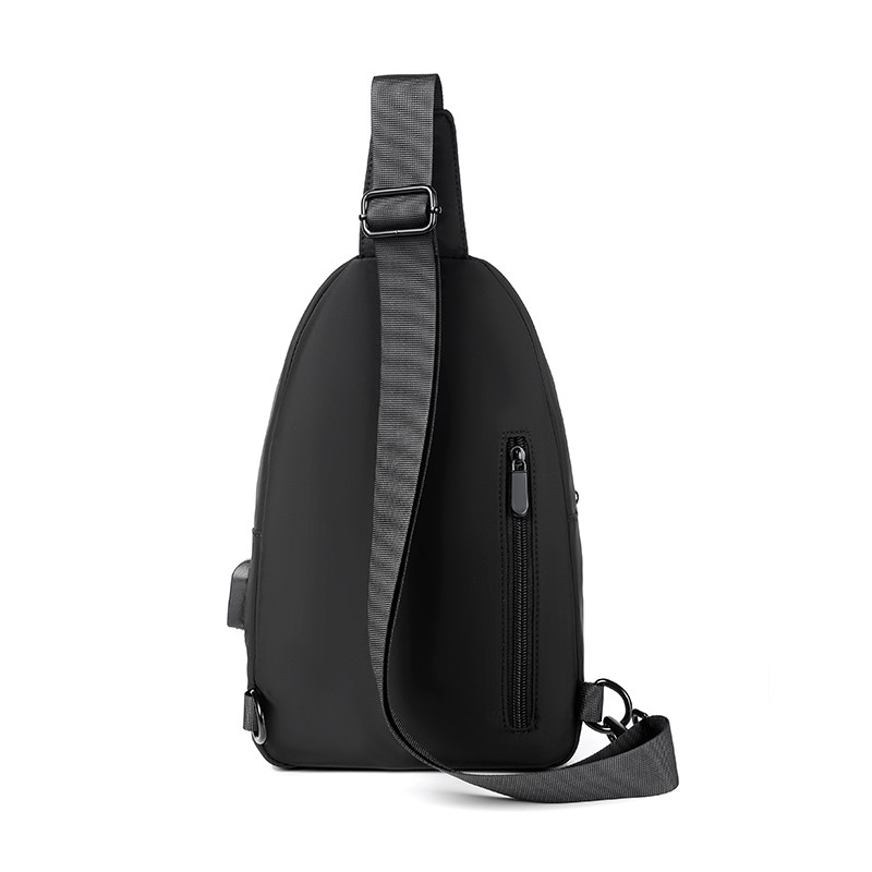 Tide Cool Fashion Ανδρική τσάντα στήθους Usb φόρτιση Ανδρικά και γυναικεία μοντέλα Μικρό σακίδιο πλάτης ώμου εξωτερικού χώρου