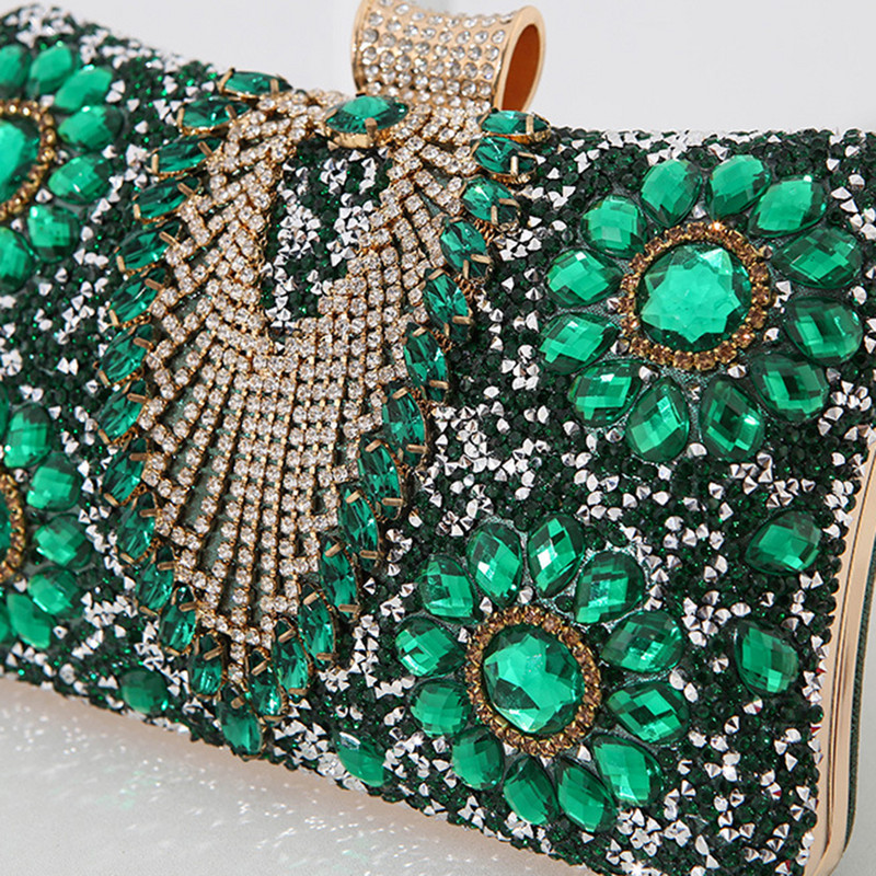 Νέο Diamond γυναικείο πολυτελές Clutch βραδινή τσάντα Γυναικείο κρύσταλλο γάμου Γυναικείο πορτοφόλι τσέπης κινητού τηλεφώνου Γυναικείο πορτοφόλι για δώρο ποιότητας πάρτι