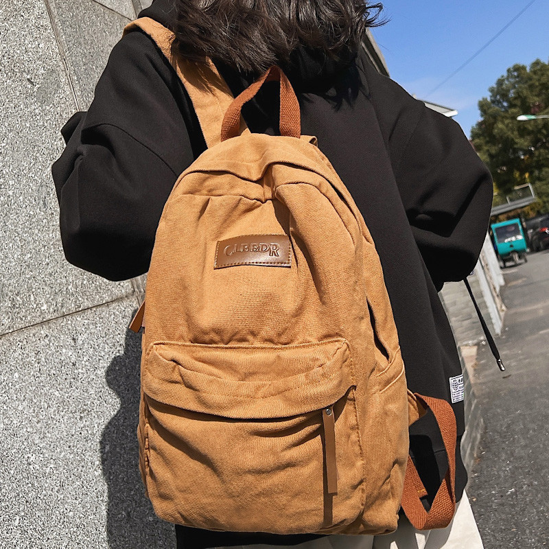 Nauja šauni mergaičių berniuko drobė žalia nešiojamojo kompiuterio studentų krepšys madinga moterų vyrų koledžo rankinė moteriška kuprinė vyriška moteriška kelioninė kuprinė mada