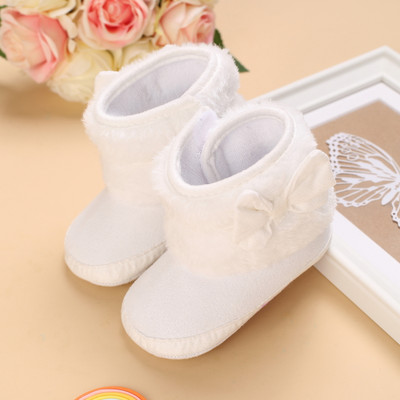 Fată Băiat Iarnă Nou-Născut Bebeluș Cu buline Drăguț Desene Animat Pantofi din bumbac Talpă moale Plus Cizme de catifea Călduțe Pantofi de mers pentru copii mici