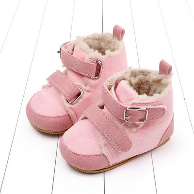 Pantofi pentru bebeluși Băiat Fată Iarnă Cizme de zăpadă calde pentru sugari Fleece Fund moale Îngroșa Pantofi nou-născut de interior Pantofi de interior pentru copil mic Primii plimbări