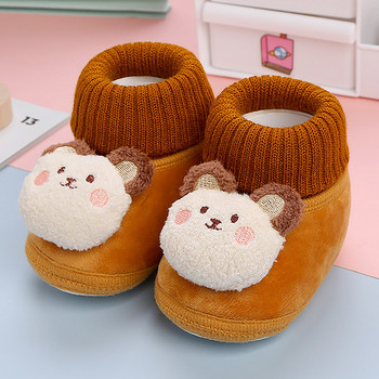 Παπούτσια για αγόρια Μποτάκια για κορίτσια Χειμερινά ζεστά κινούμενα σχέδια Animal Toddler Prewalkers Βαμβακερά μαλακά αντιολισθητικά χειμωνιάτικα παπούτσια για βρέφη για βρέφη